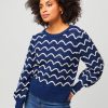 Womenm Aspiga Knitwear | Scallop Crew Neck Jumper