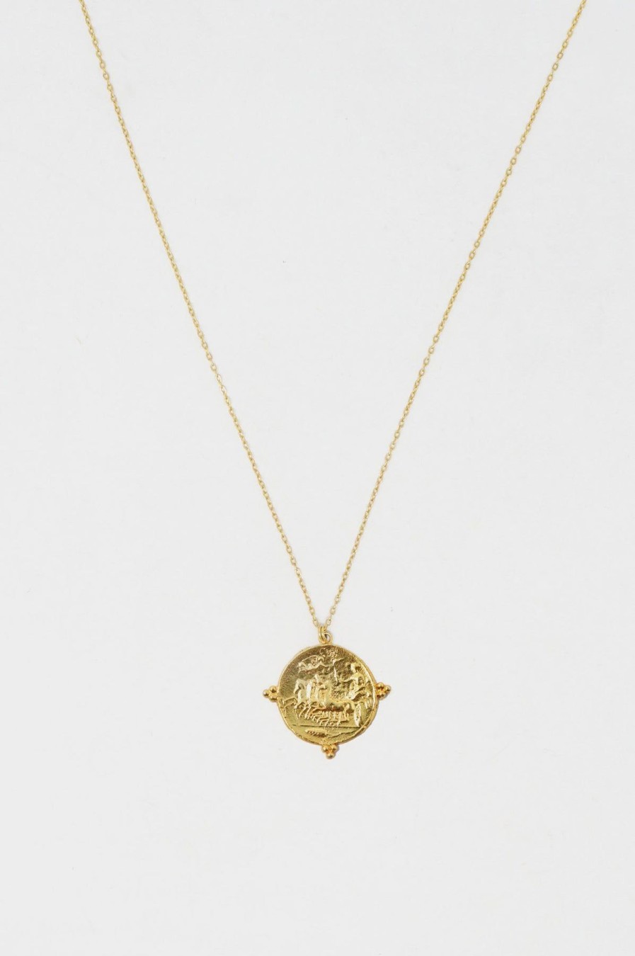 Jewellery Aspiga | Greek Long Gold Coin Necklace