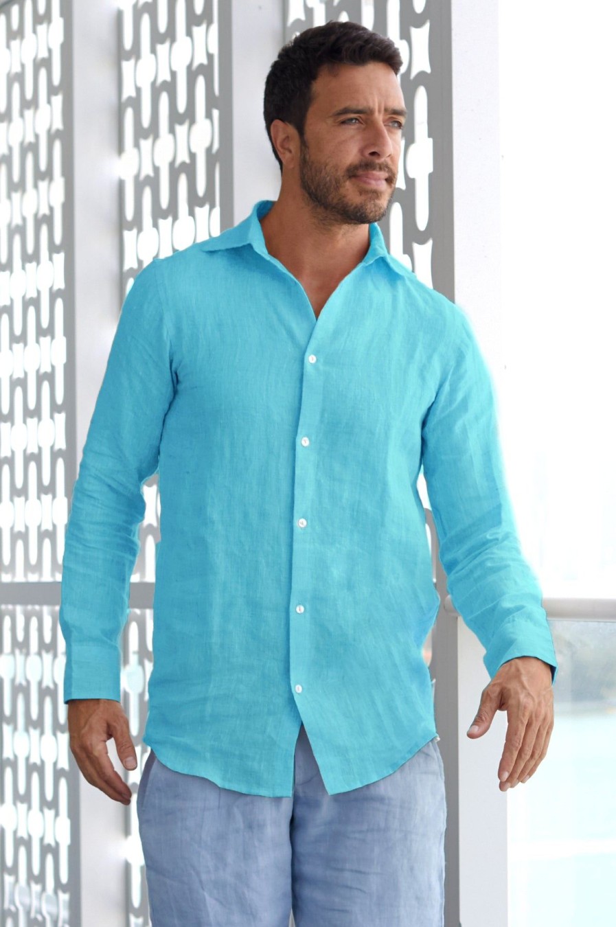 Men Aspiga Shirts | Men'S Linen Shirt