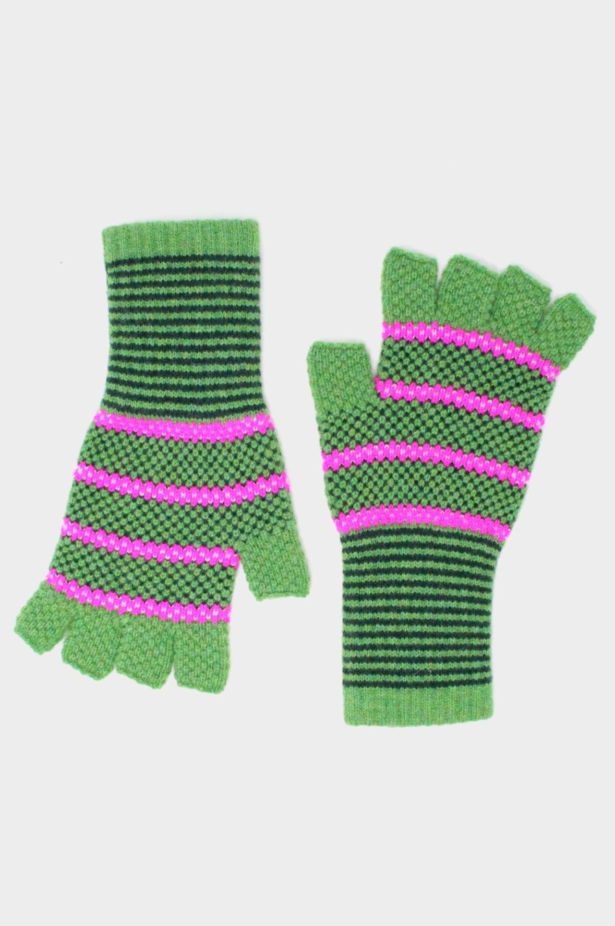 Accessories Aspiga | Striped Fingerless Gloves