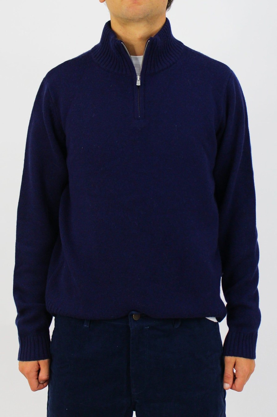 Men Aspiga Knitwear | Men'S Quarter Zip Jumper