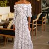 Womenm Aspiga Dresses | Leia Bardot Maxi Dress