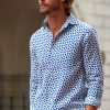 Men Aspiga Shirts | Men'S Printed Linen Shirt