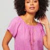 Womenm Aspiga Tops | Ilana Frill Gauze Top