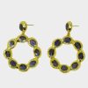 Jewellery Aspiga | Jewelled Stud Hoop Earrings