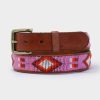 Accessories Aspiga | Diamond And Squares Leather Belt