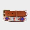 Accessories Aspiga | Diamond And Squares Leather Belt