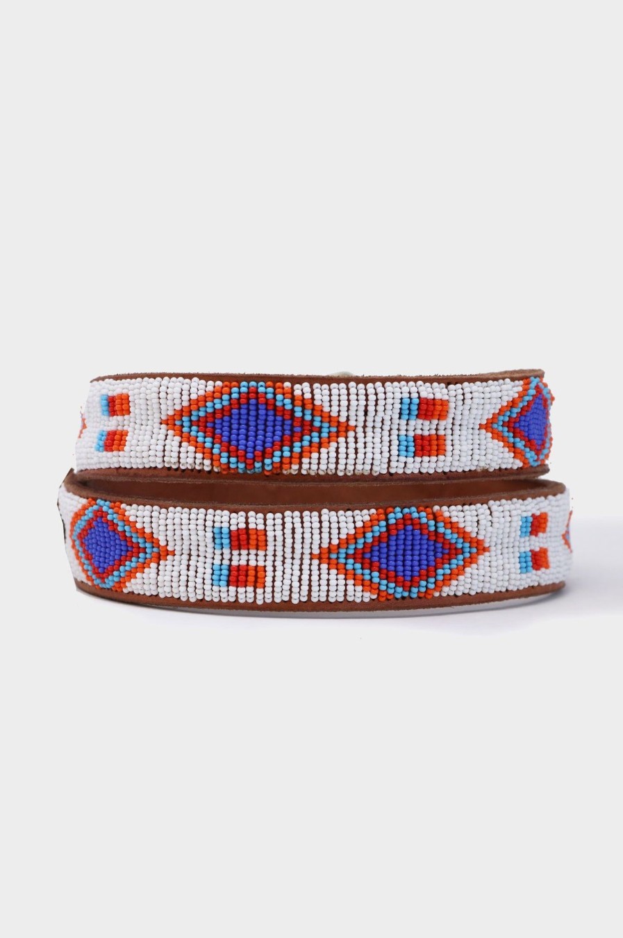 Accessories Aspiga | Diamond And Squares Leather Belt