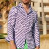 Men Aspiga Shirts | Men'S Printed Linen Shirt