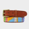 Accessories Aspiga | Kora Diagonal Striped Belt