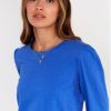 Womenm Aspiga Tops | Long Sleeve Puff Shoulder T-Shirt