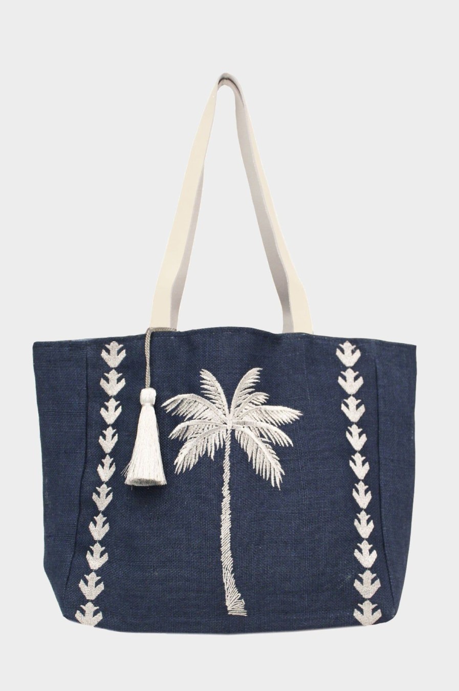 Accessories Aspiga | Palm Tree Jute Beach Bag