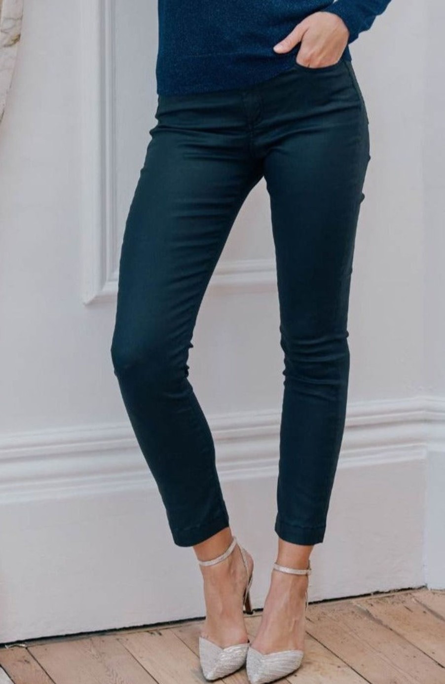 Womenm Aspiga Trousers | Colette Wax Sateen Slim Leg Jeans