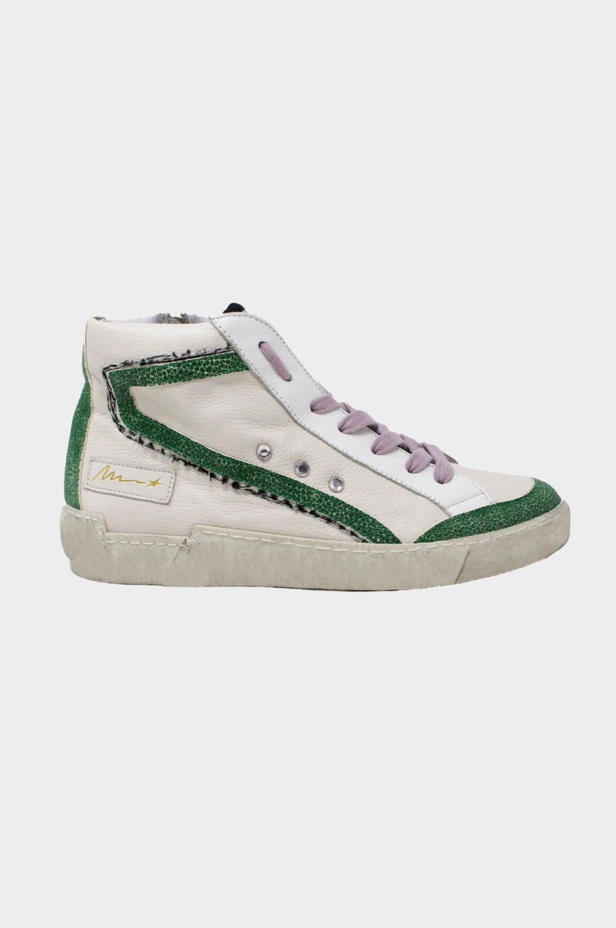 Womenm Aspiga Trainers | Stitch Detail High Top Trainers