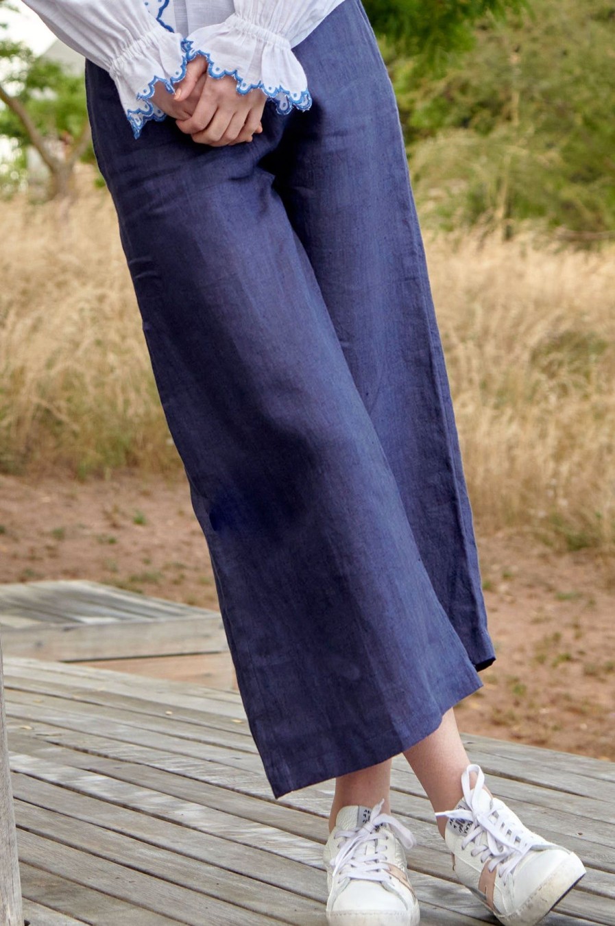 Womenm Aspiga Trousers | Wide Leg Crop Trousers