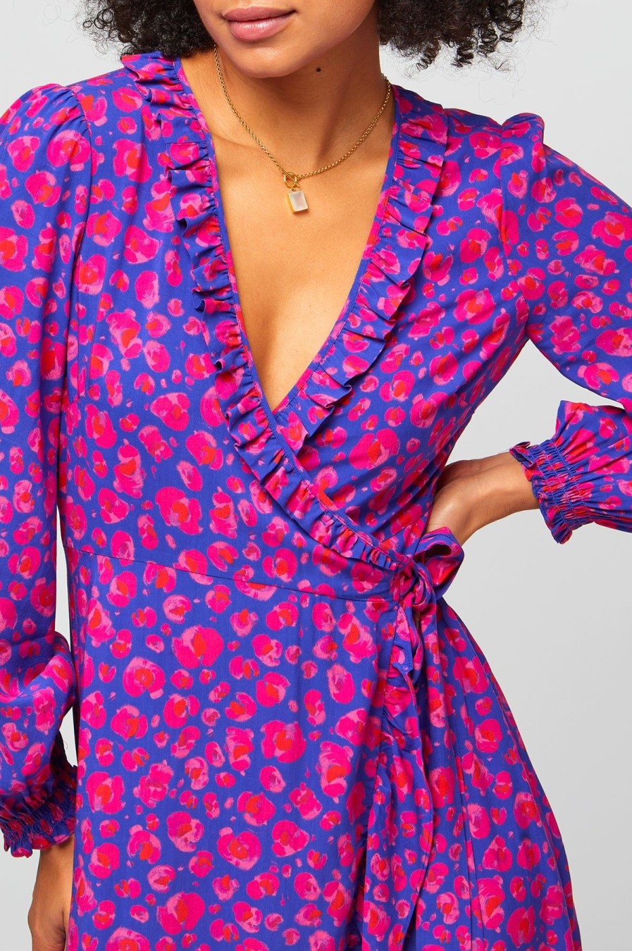 Womenm Aspiga Dresses | Demi Long Sleeve Wrap Dress