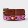 Accessories Aspiga | Diamond And Squares Leather Belt