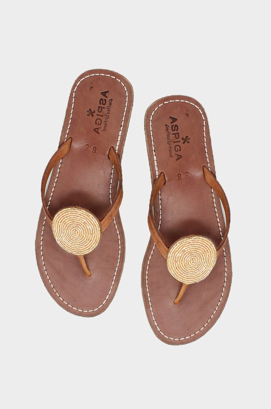 Womenm Aspiga Sandals | Disc Leather Sandals