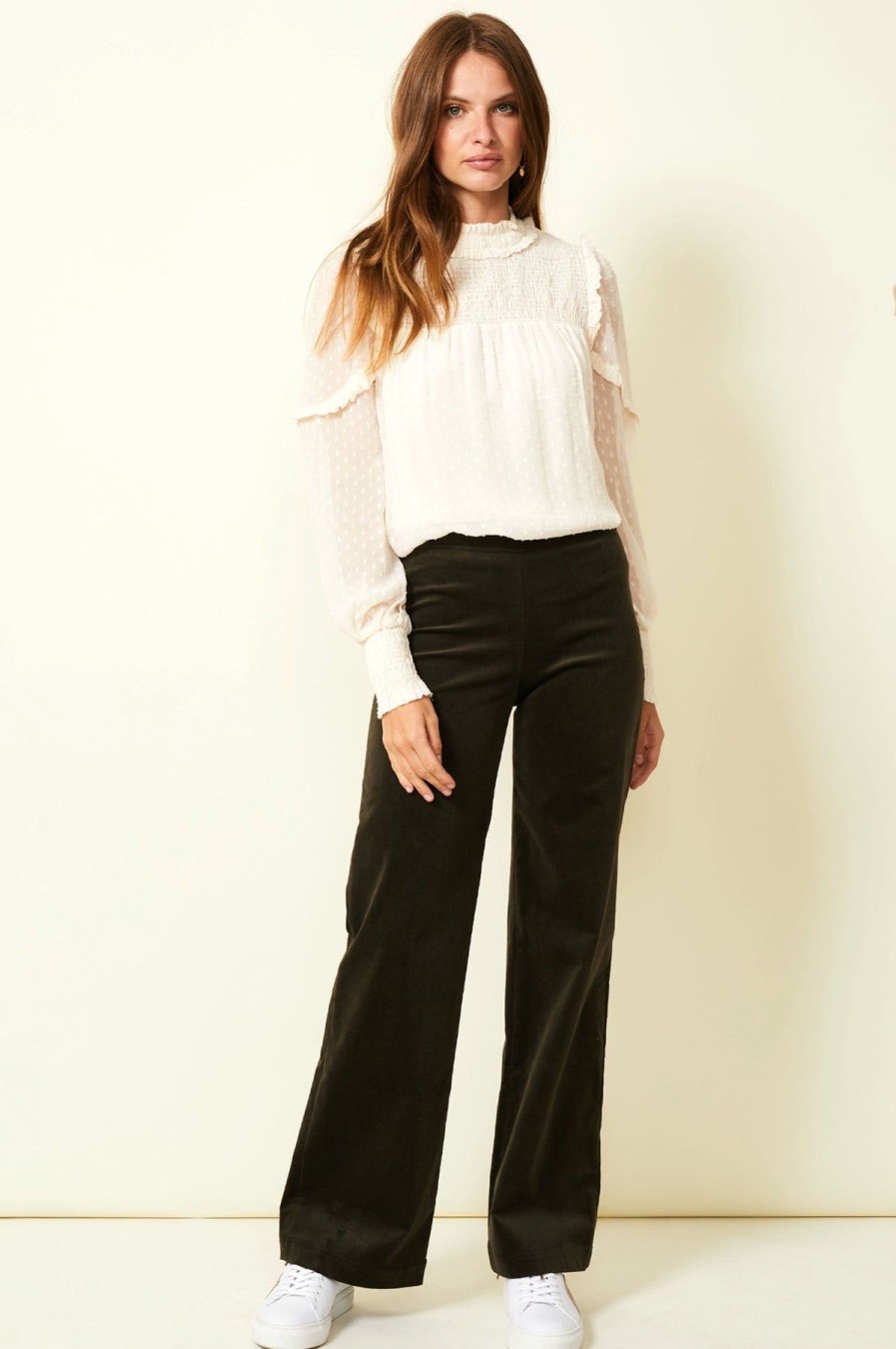 Womenm Aspiga Trousers | Zola Corduroy Straight Leg Trouser