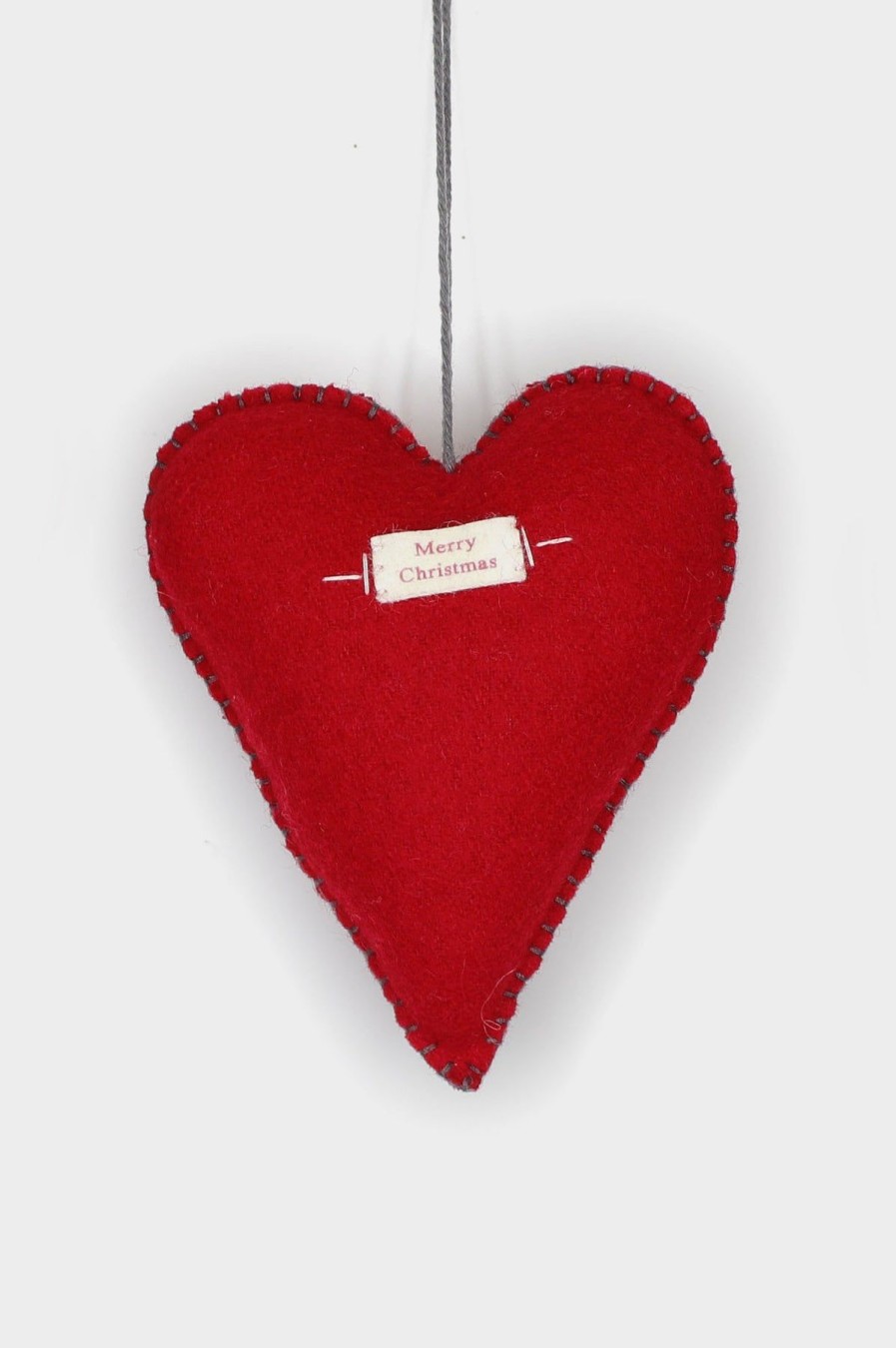 Accessories Aspiga | Set Of 3 Christmas Embroidered Heart Decorations