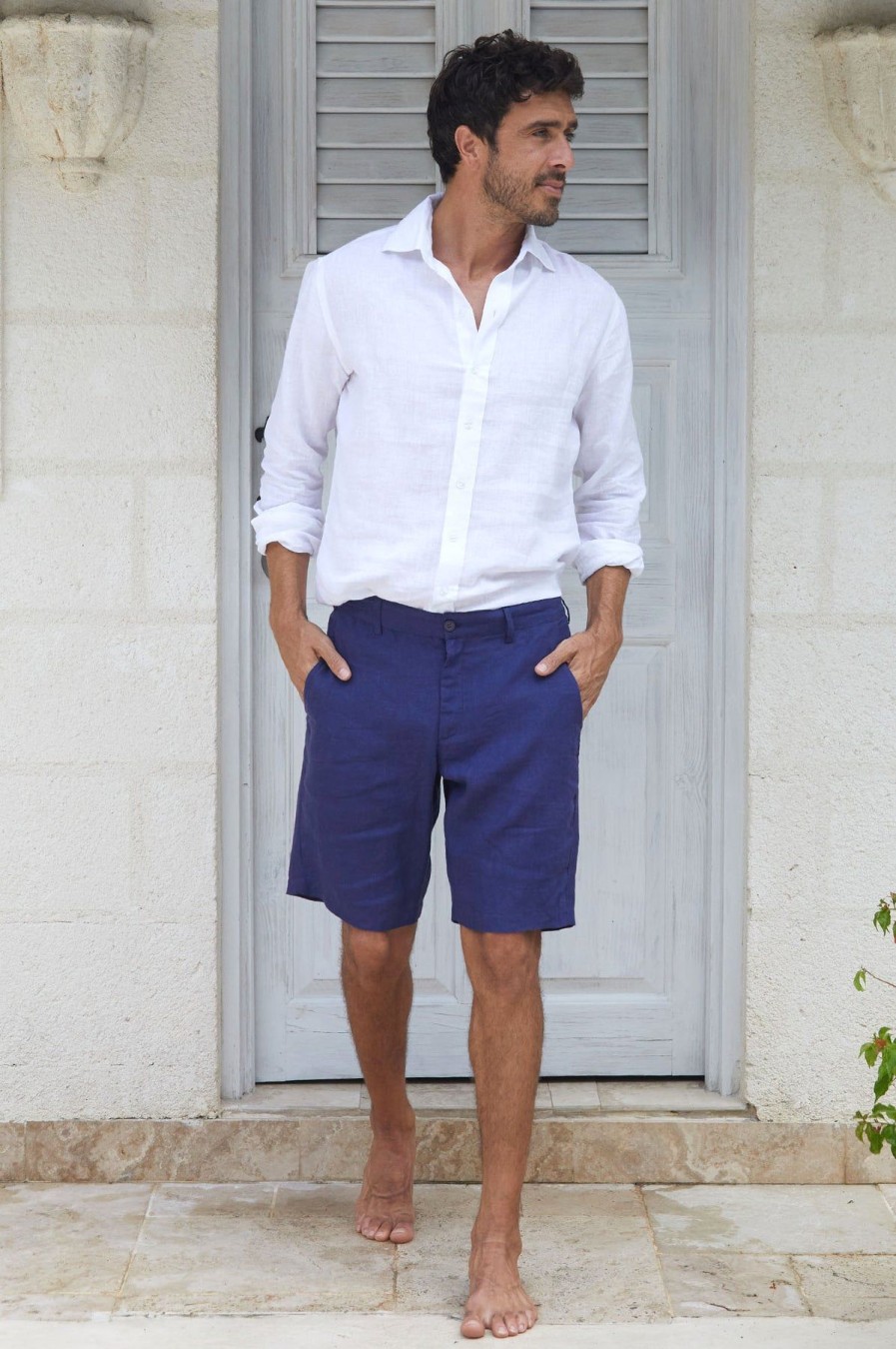 Men Aspiga Shorts | Men'S Linen Shorts