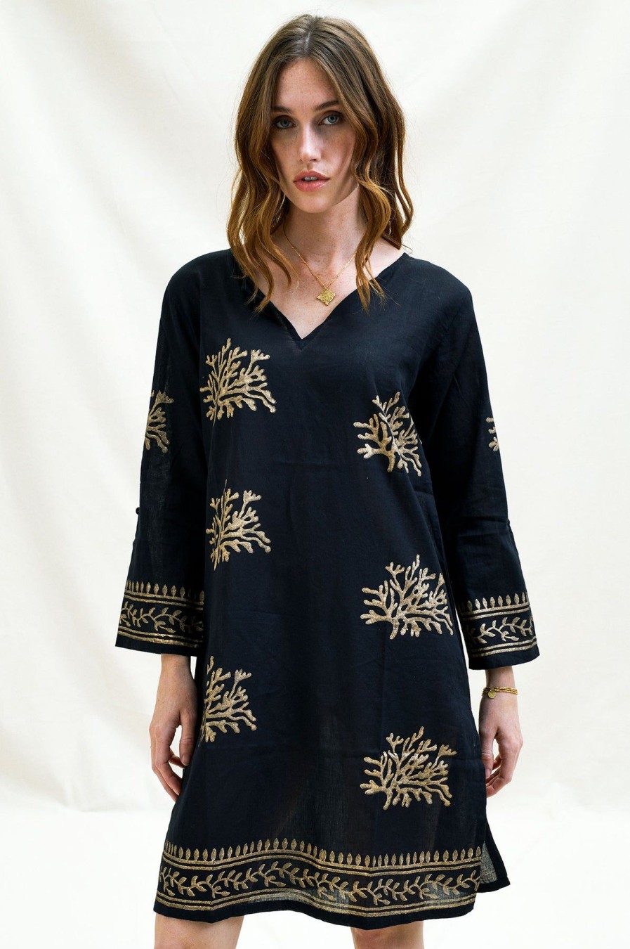 Womenm Aspiga Kaftans & Sarongs | Guadalupe Short Tunic