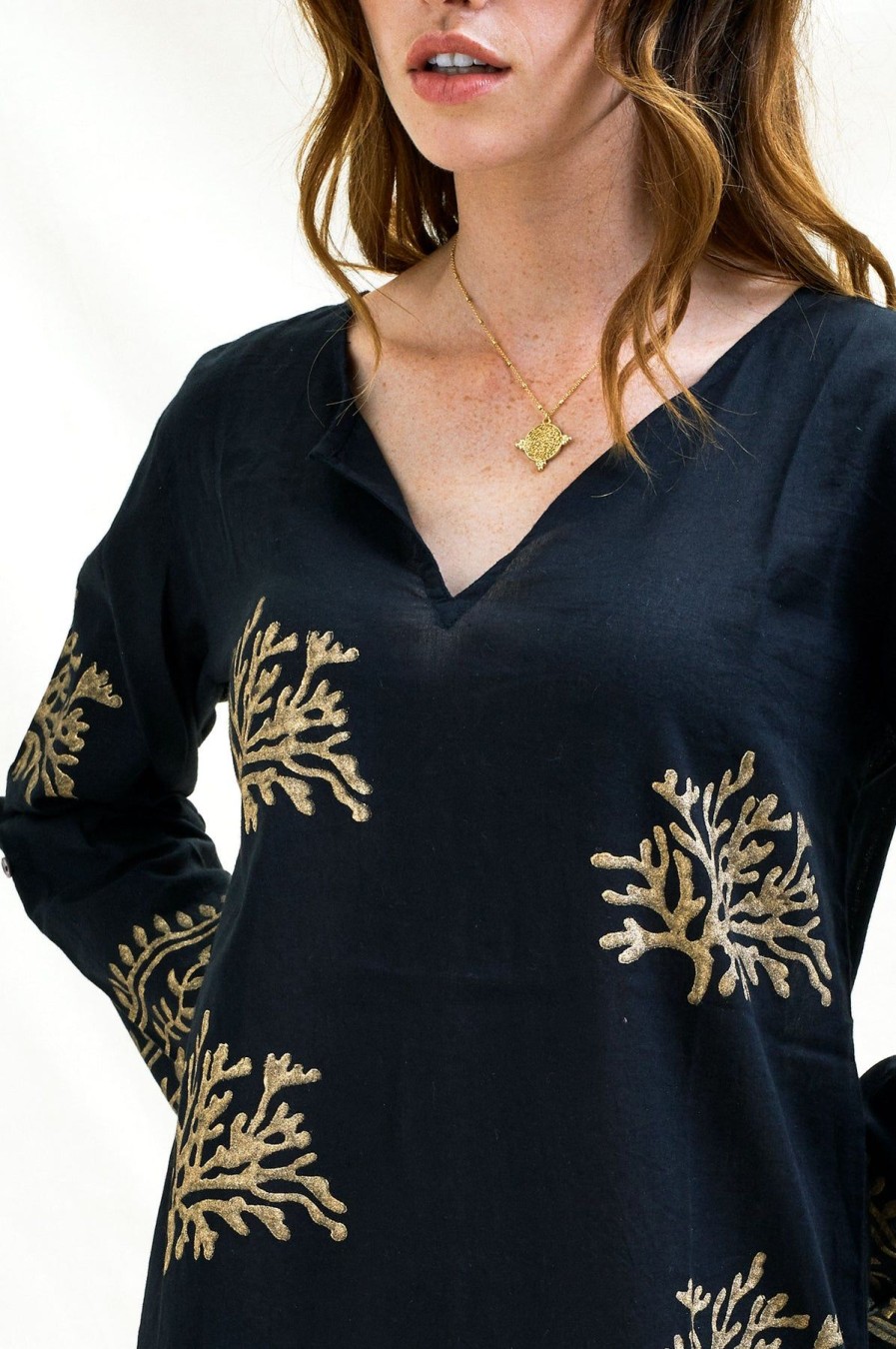 Womenm Aspiga Kaftans & Sarongs | Guadalupe Short Tunic