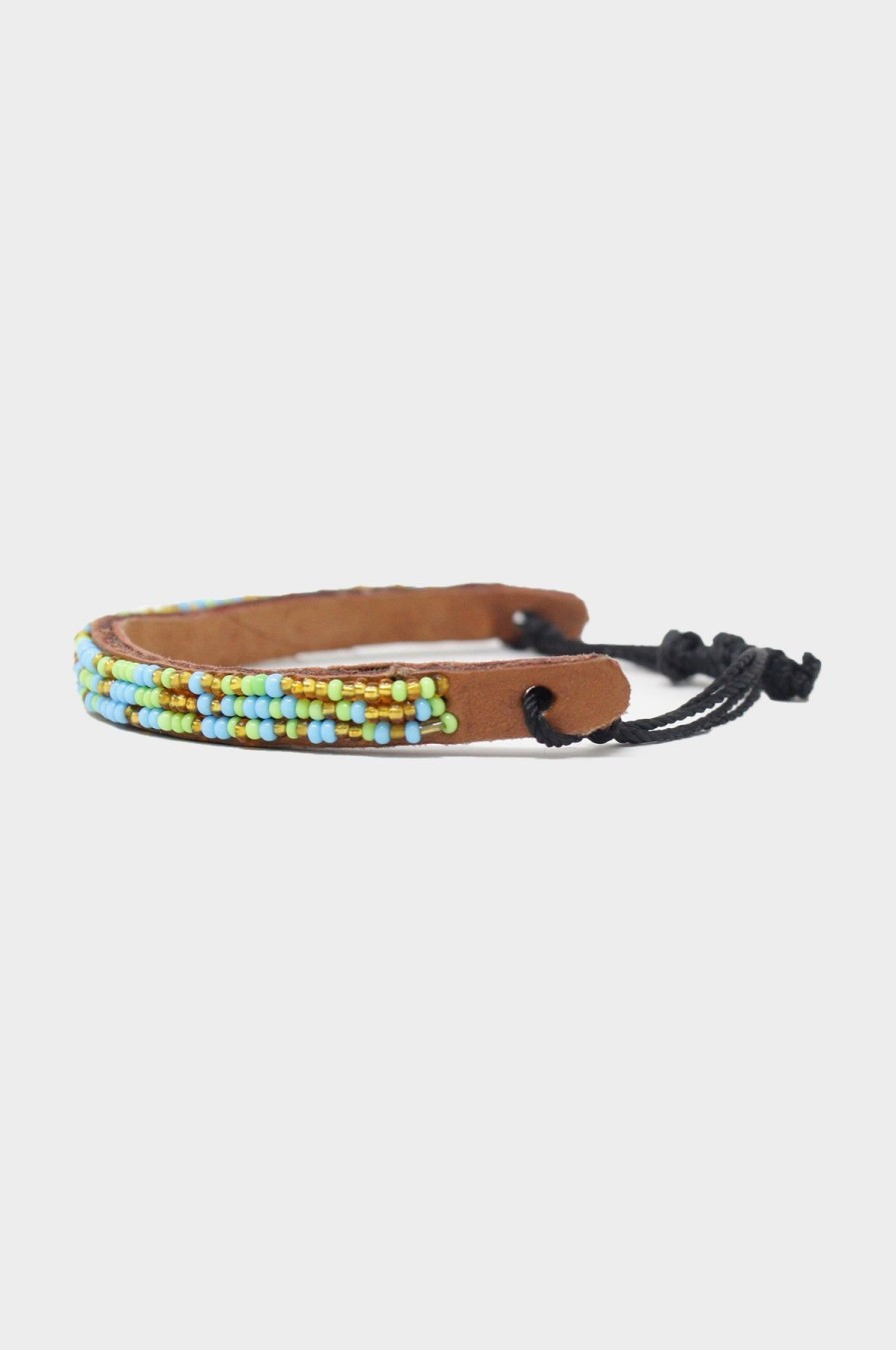 Jewellery Aspiga | Leather Beaded Bracelet