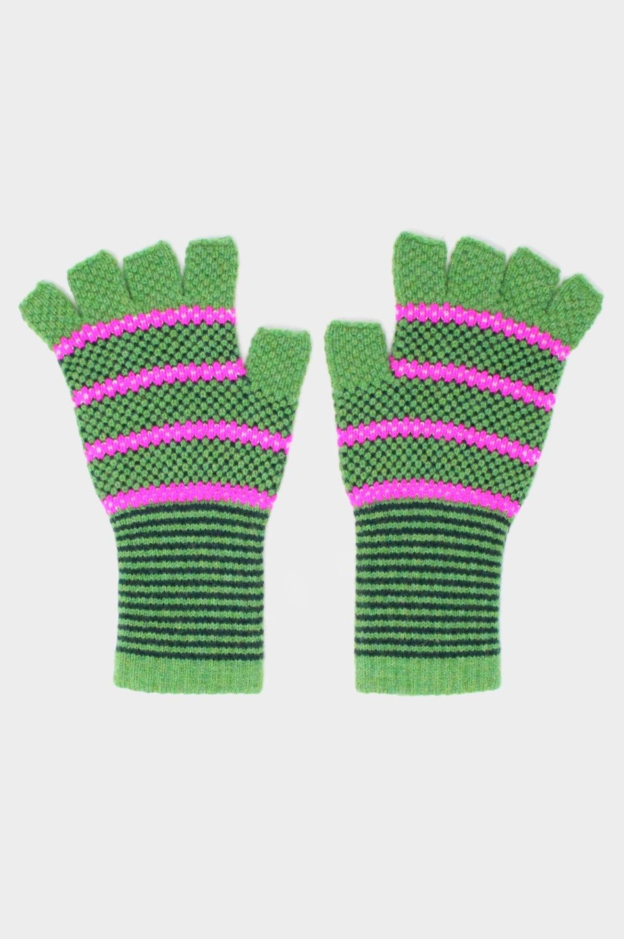 Accessories Aspiga | Striped Fingerless Gloves