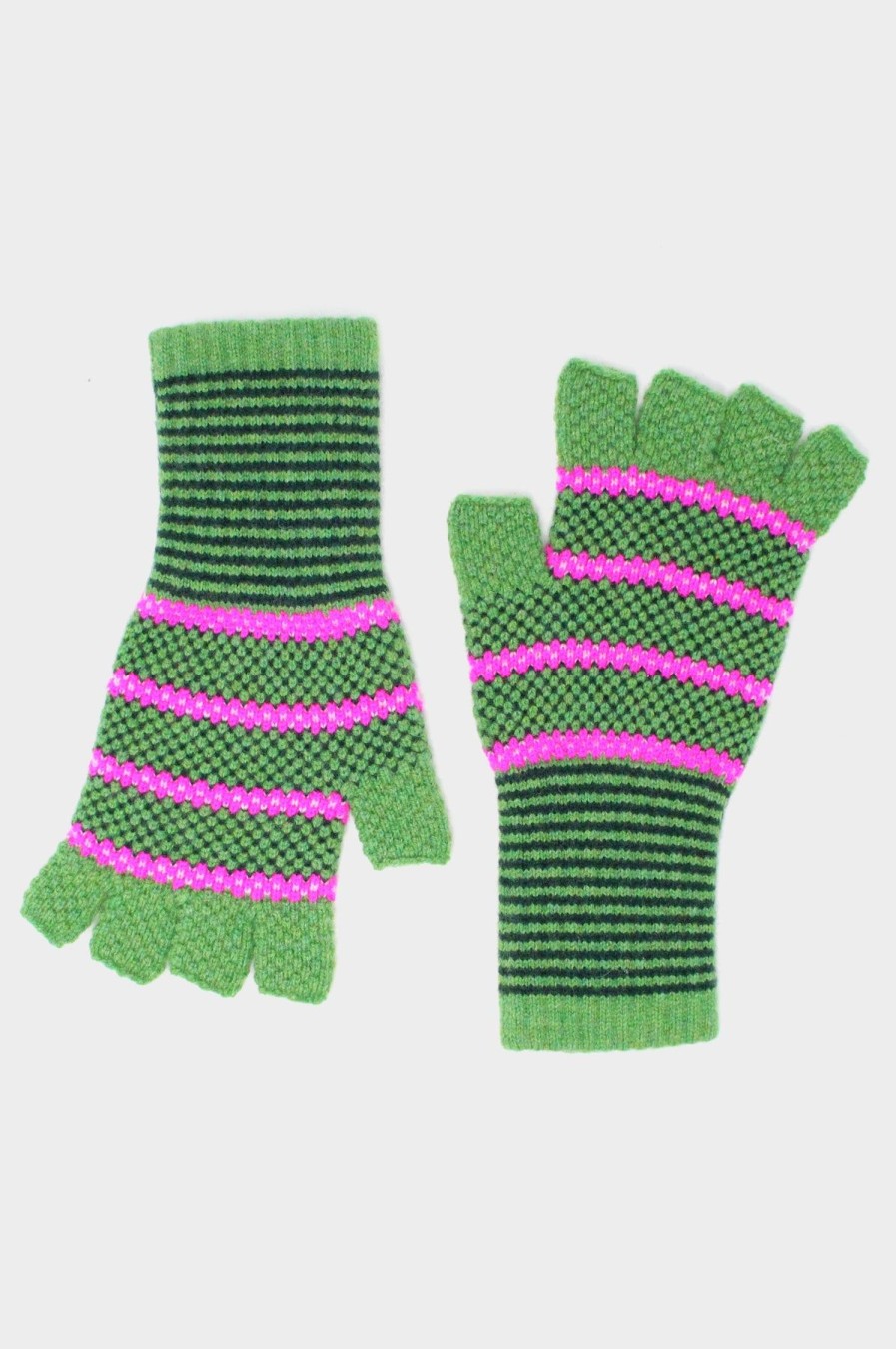 Accessories Aspiga | Striped Fingerless Gloves