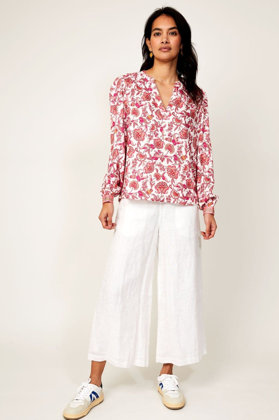 Womenm Aspiga Trousers | Wide Leg Crop Trousers