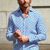 Men Aspiga Shirts | Men'S Printed Linen Shirt