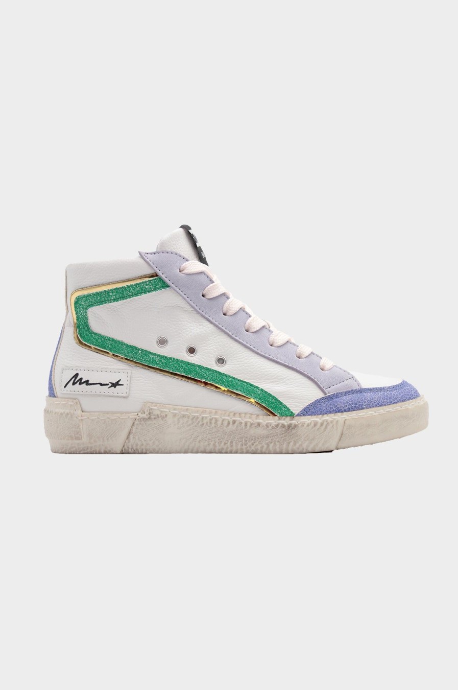 Womenm Aspiga Trainers | Stitch Detail High Top Trainers