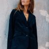 Womenm Aspiga Coats & Jackets | Single Breasted Cotton Stretch Velvet Jacket