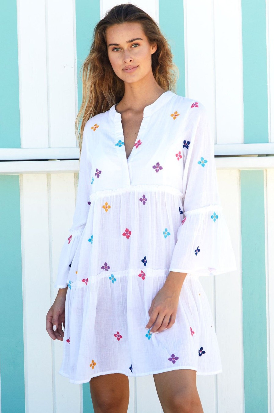 Womenm Aspiga Kaftans & Sarongs | Cristina Embroidered Kaftan