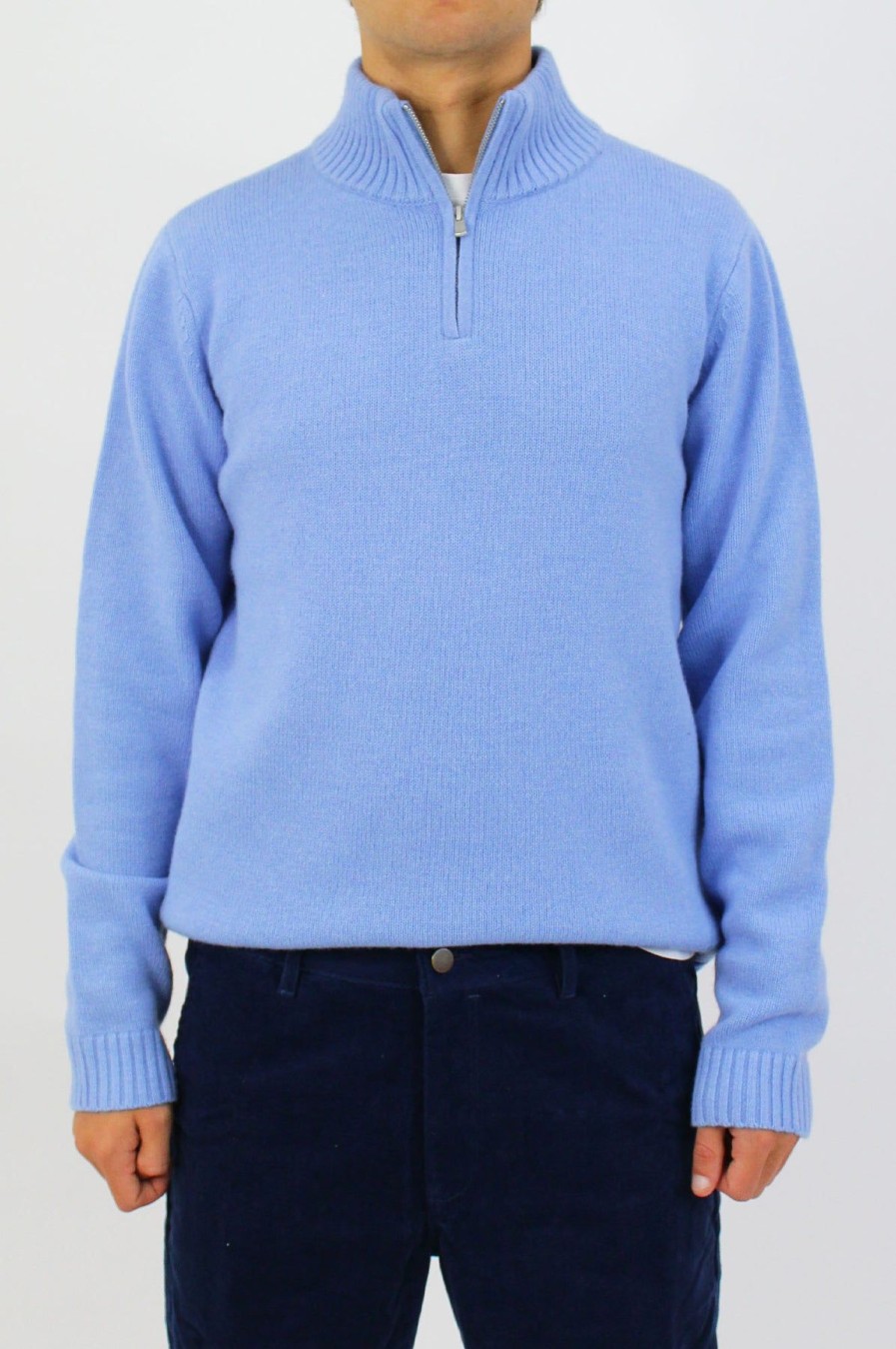 Men Aspiga Knitwear | Men'S Quarter Zip Jumper