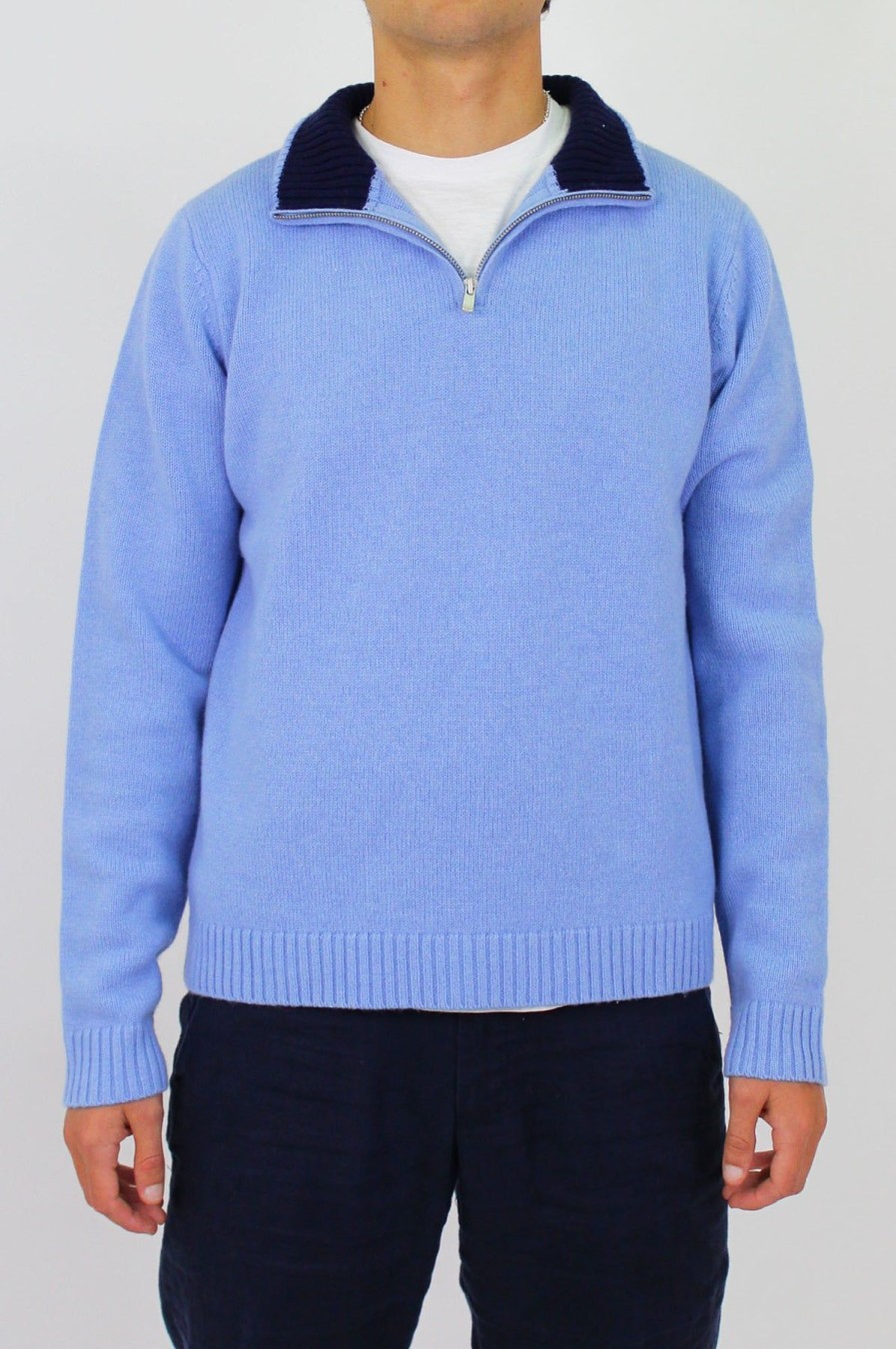 Men Aspiga Knitwear | Men'S Quarter Zip Jumper