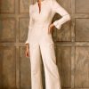 Womenm Aspiga Jumpsuits | Zip Front Stretch Corduroy Jumpsuit