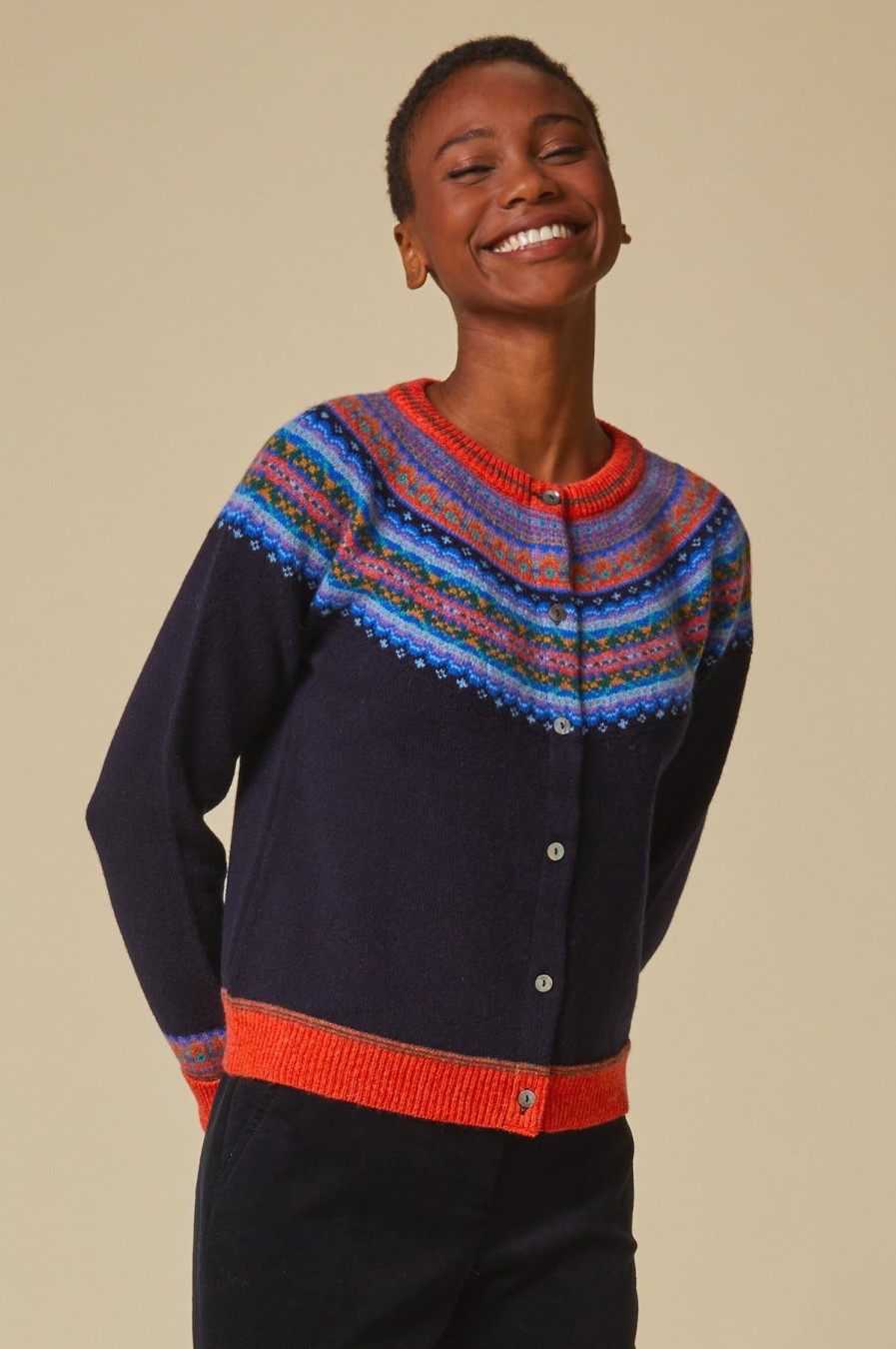 Womenm Aspiga Knitwear | Alpine Merino Wool Short Cardigan