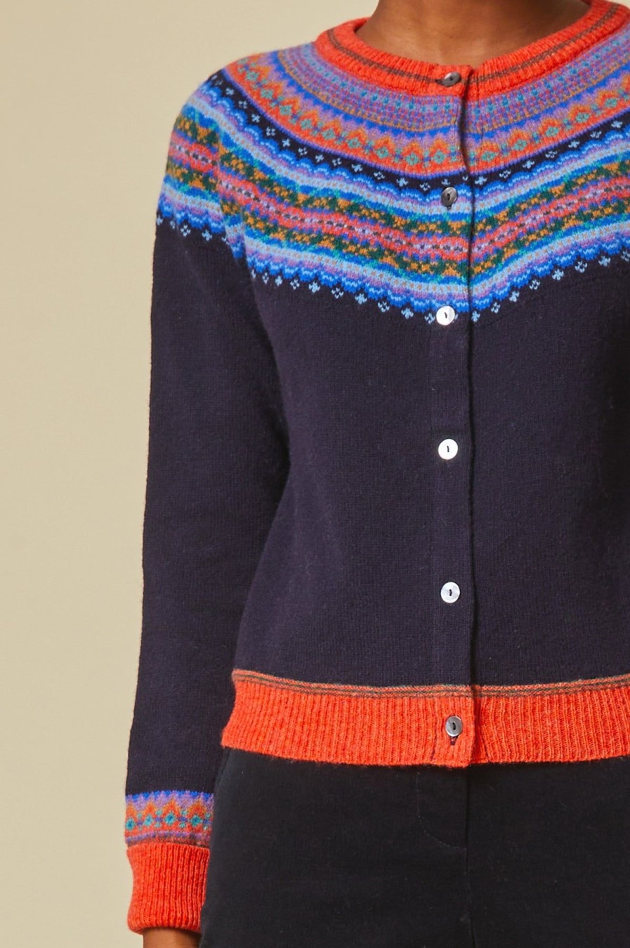 Womenm Aspiga Knitwear | Alpine Merino Wool Short Cardigan