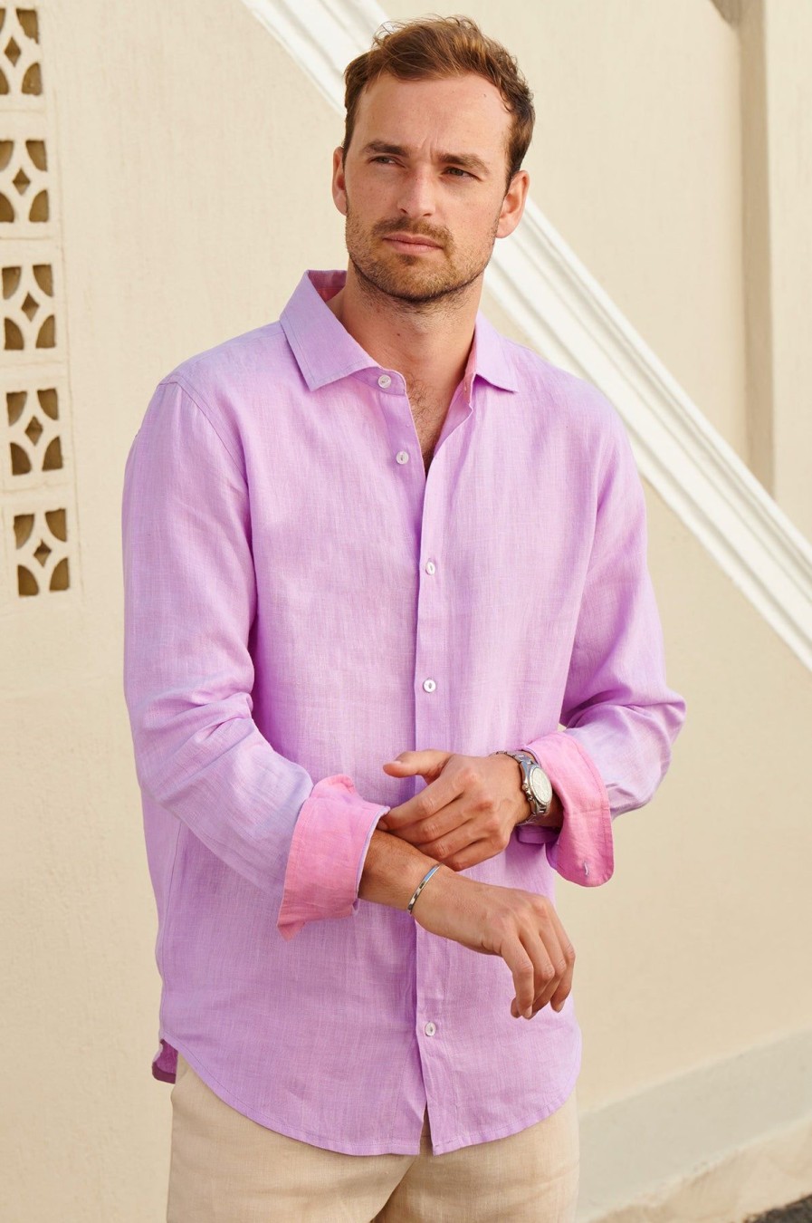 Men Aspiga Shirts | Men'S Linen Shirt