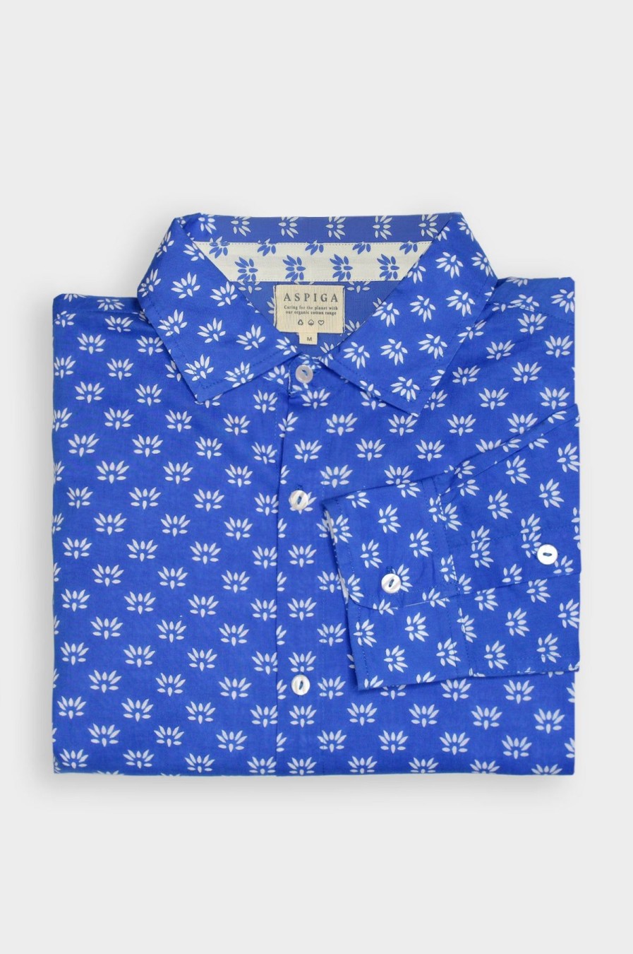 Men Aspiga Shirts | Men'S Printed Cotton Shirt