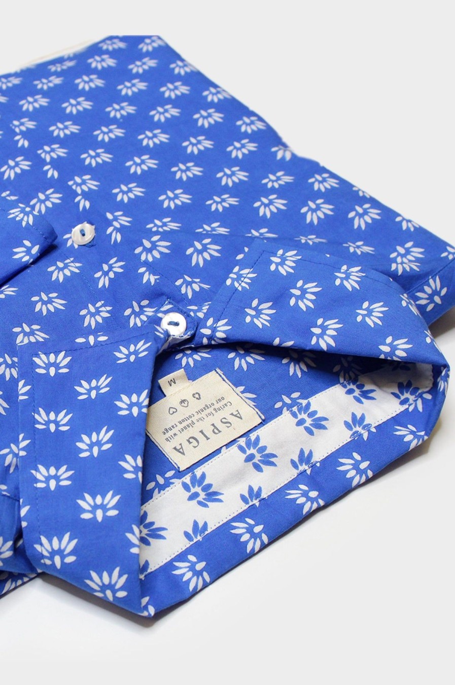 Men Aspiga Shirts | Men'S Printed Cotton Shirt