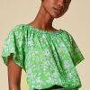 Womenm Aspiga Tops | Ilana Block Print Organic Cotton Top