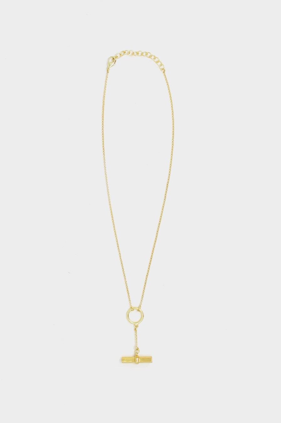 Jewellery Aspiga | Long T-Bar Circle Chain