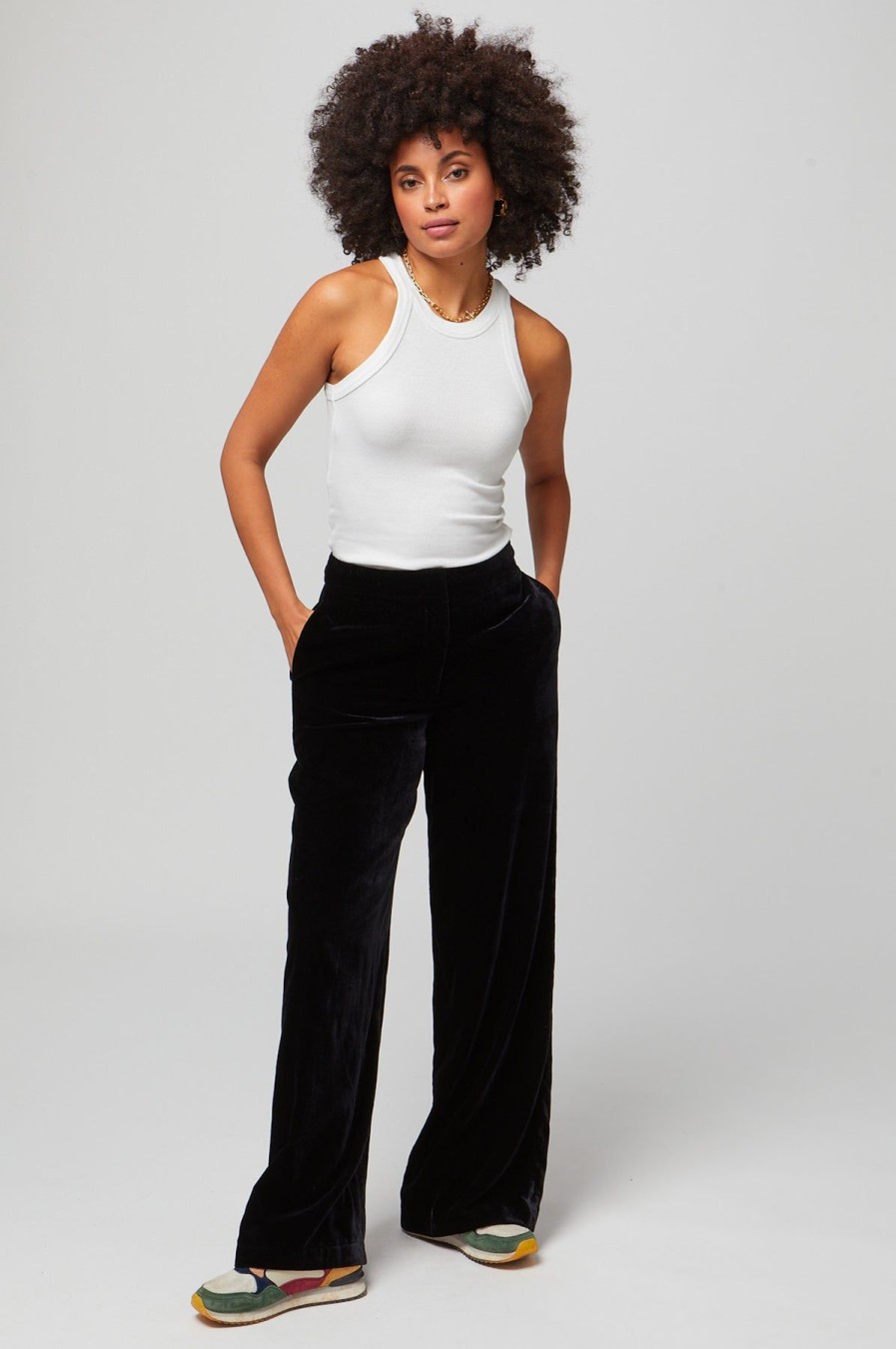 Womenm Aspiga Trousers | Alvia Velvet Trouser