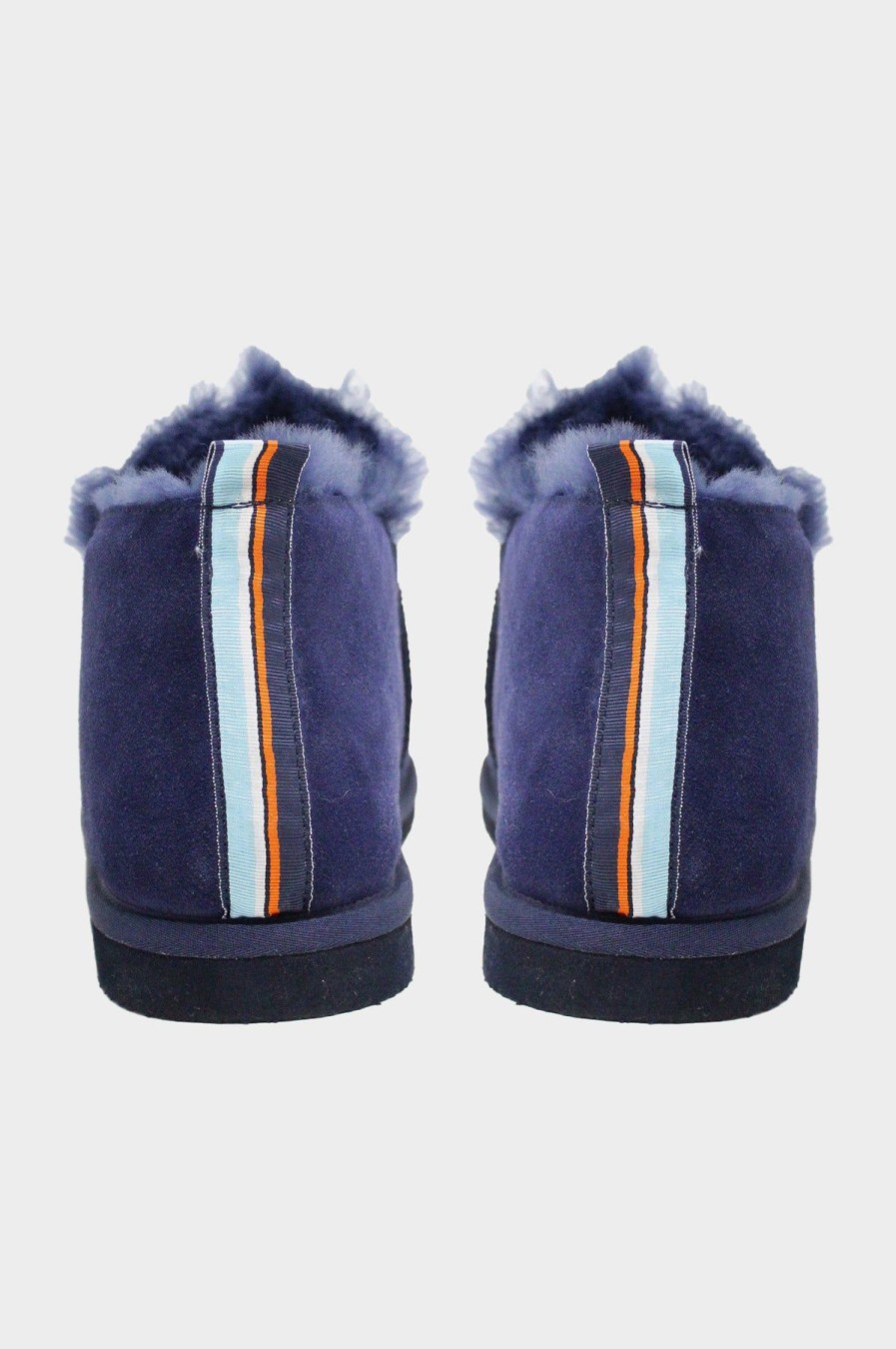 Men Aspiga Footwear | Men'S Sheepskin Ribbon Slippers