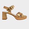 Womenm Aspiga Heels & Espadrilles | Metallic Platform Sandals