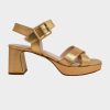 Womenm Aspiga Sandals | Metallic Platform Sandals