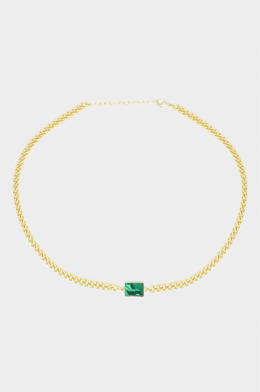 Jewellery Aspiga | Chunky Green Stone Necklace